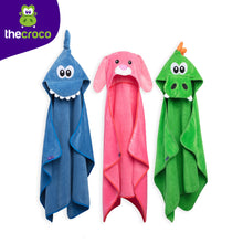 Load image into Gallery viewer, Dinosaur Premium Hooded Towel