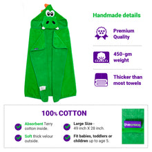 Load image into Gallery viewer, Dinosaur Premium Hooded Towel