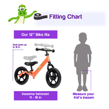 Load image into Gallery viewer, Ultralight (Aluminium) Balance Bike Orange