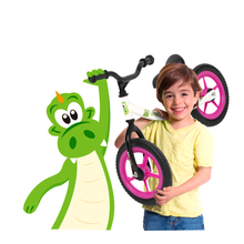 Load image into Gallery viewer, Sturdy (Steel) Balance Bike White &amp; Pink
